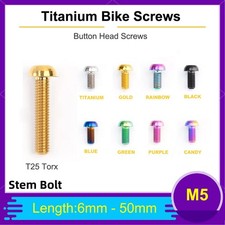 Ti MTB Mountain Bike Stainless Disc Brake Rotor Bolts M6 X 8mm - 35mm T30 Torx