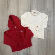 Vintage OshKosh B  Gosh Girls 6X 90s Sweatshirt Jacket  Turtleneck Top Set