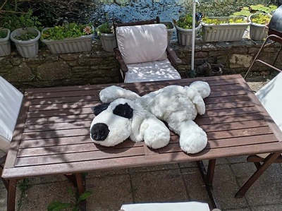 GIANT 1990s Puppy Dog Floppy Soft Toys Plush Vintage Doggy pound puppies snoopy - Image 1 of 4