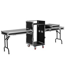 16U Rack Case Slant Mixer Stand Top Two DJ Ta...
