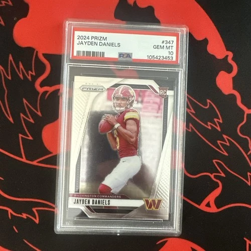 2024 Panini Prizm - Rookies Jayden Daniels #347 (RC) PSA 10 Gem Mint