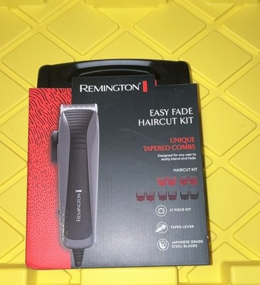Remington Easy Fade Haircut Kit Corded Clippers w/ Taper Lever, Guards(D)