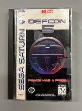 Sega Saturn Defcon 5 (1995) CIB Complete with Manual Tested & Works Authentic