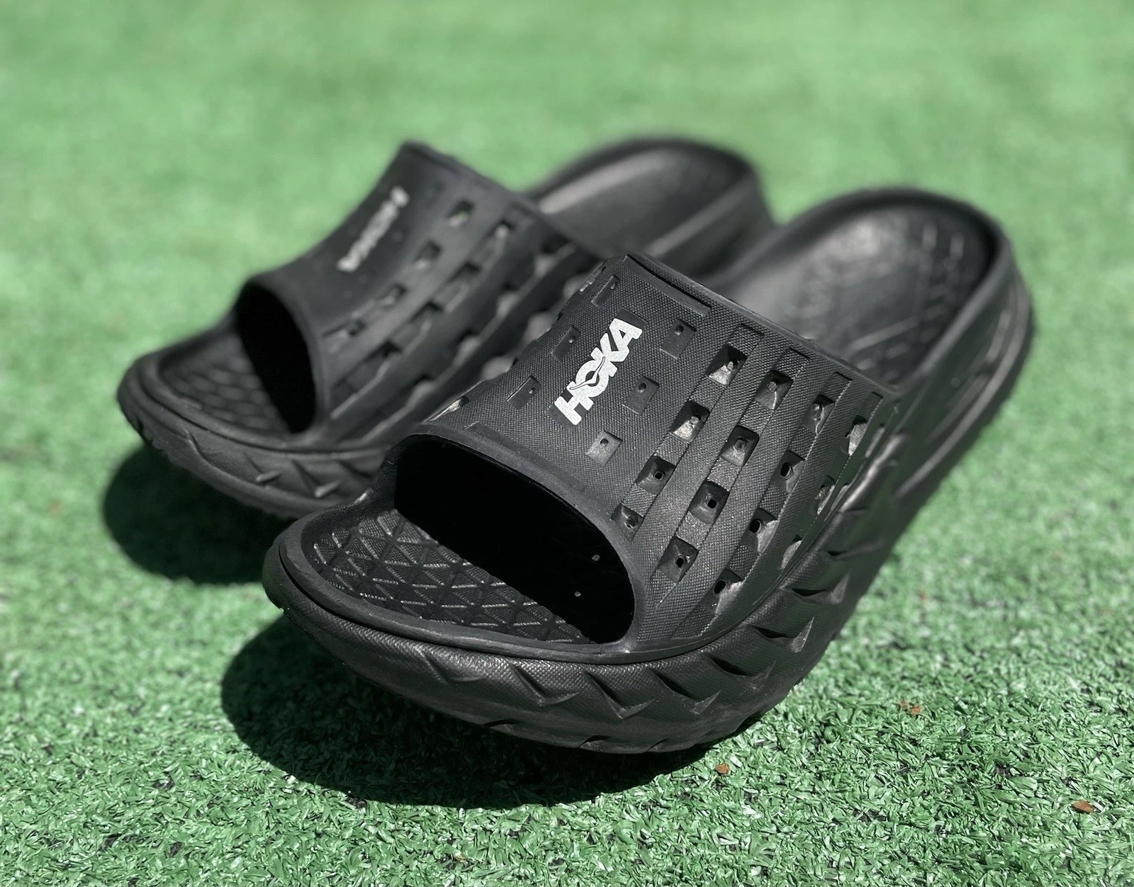 Taglia 8 Hoka One One Ora Scivolo da Recupero Uomo Nero Comfort