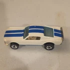 Hot Wheels Mustang Stocker GT 350 White Blue Diecast Car blackwall 74 1:64 Ford
