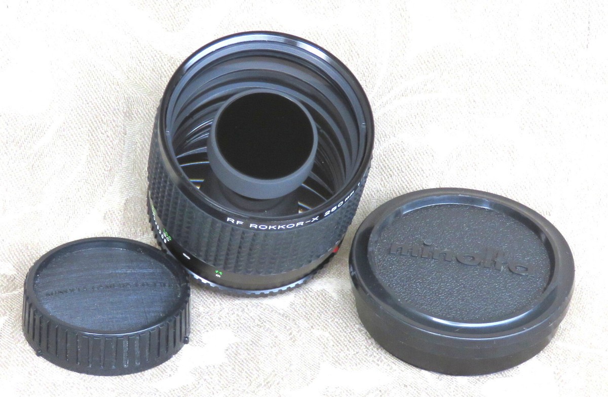 MINOLTA RF ROKKOR-X 250MM F5.6 MIRROR REFLEX LENS N MINT MINOLTA RF ROKKOR-X 250MM F5.6 MIRROR REFLEX LENS N MINT
