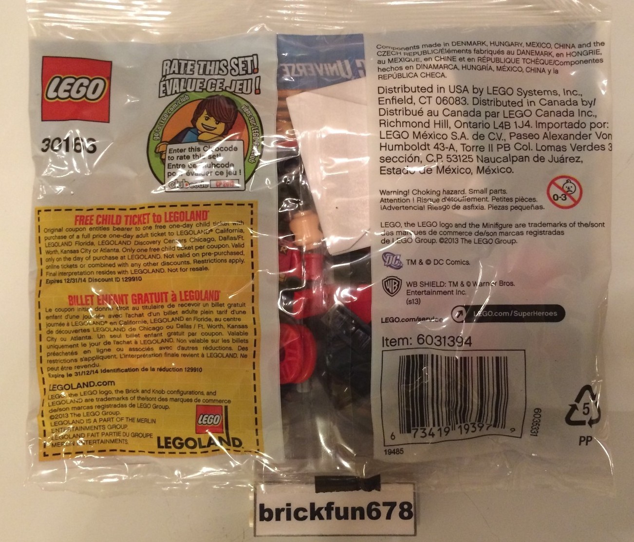 Lego Super Heroes 30166 Robin and Redbird Cycle set New In Factory Sealed Bag