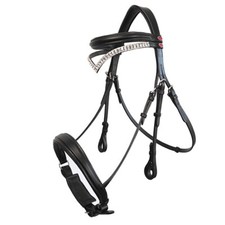 Whitaker Lynton Snaffle Bridle Complete With Spare Brow Band Full Size - Black