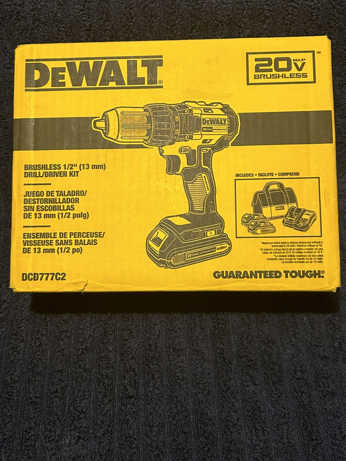 DEWALT DCD777C2 20V Max Compact Brushless Drill/Driver Kit eBay