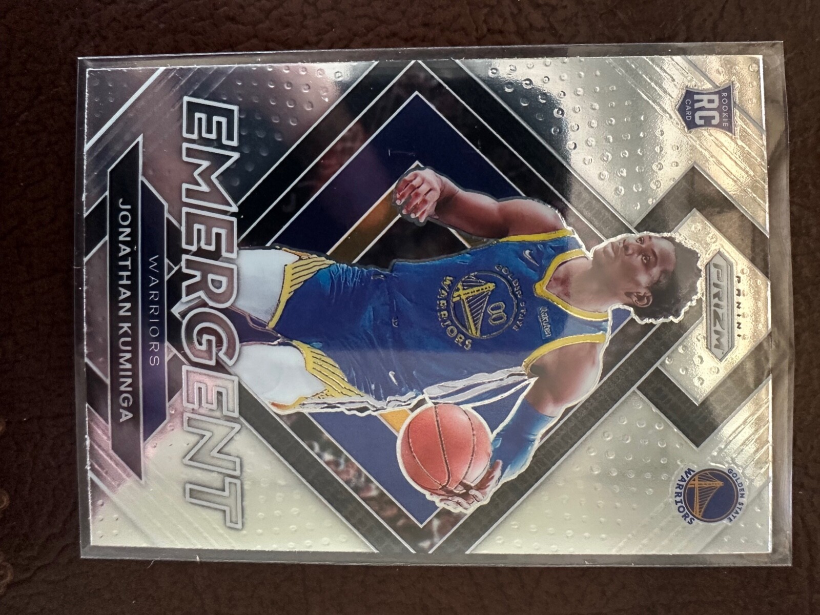 2021-22 Prizm JONATHAN KUMINGA Emergent Rookie Card RC #5 Golden State Warriors