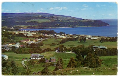 Murray Bay From Chemin des Falaises & Cap-à-l'Aigle Background, Quebec Postcard
