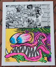 Ed Roth Vintage Ads Theme Silkscreen Print 16x20 By Rat Fink Artist Jim Madison
