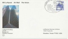 BUNDESREPUBLIK 1985 Erstflug Dt. Lufthansa (LH) m Boeing 747 FRANKFURT - HOUSTON