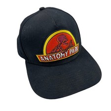 Rick & Morty Black Anatomy Park Snapback Hat Cap Officially Licensed Bioworld