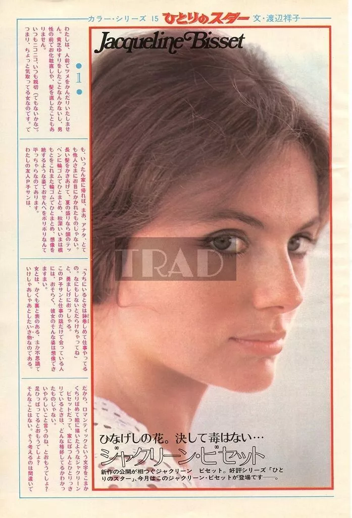 JACQUELINE BISSET 1974 JPN Picture Clipping 2-SHEETS(4pgs) se/k