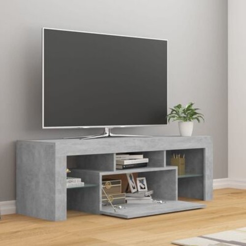 Modern TV Cabinet With RGB LED Lights TV Unit Stand Entertainment Centre Vidaxl - Picture 33 of 46