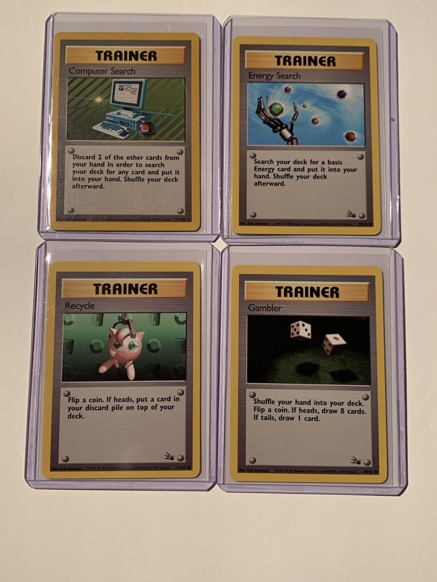 Vintage Pokemon Cards Trainer Computer Search Energy Search