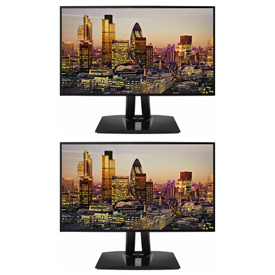 ViewSonic VP2468A 24-inch 1080P FHD IPS Premium Monitor, 2-Pack Bundle