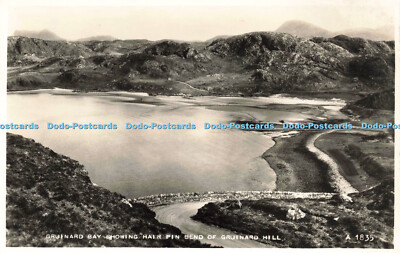 R213856 Gruinard Bay zeigt Haarnadel Biegung von Gruinard Hill A1835 Valentines RP
