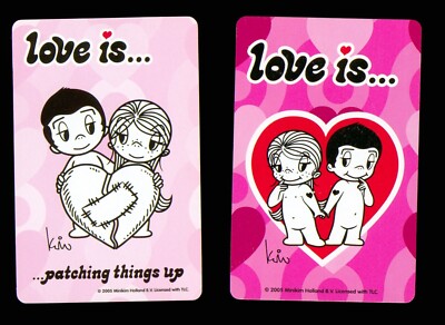 1 x illustrated card Love is   patching things up - Q91