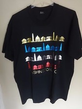 Vintage 80's Washington D.C. Graphic Printed T-Shirt Men XL USA Screen Stars