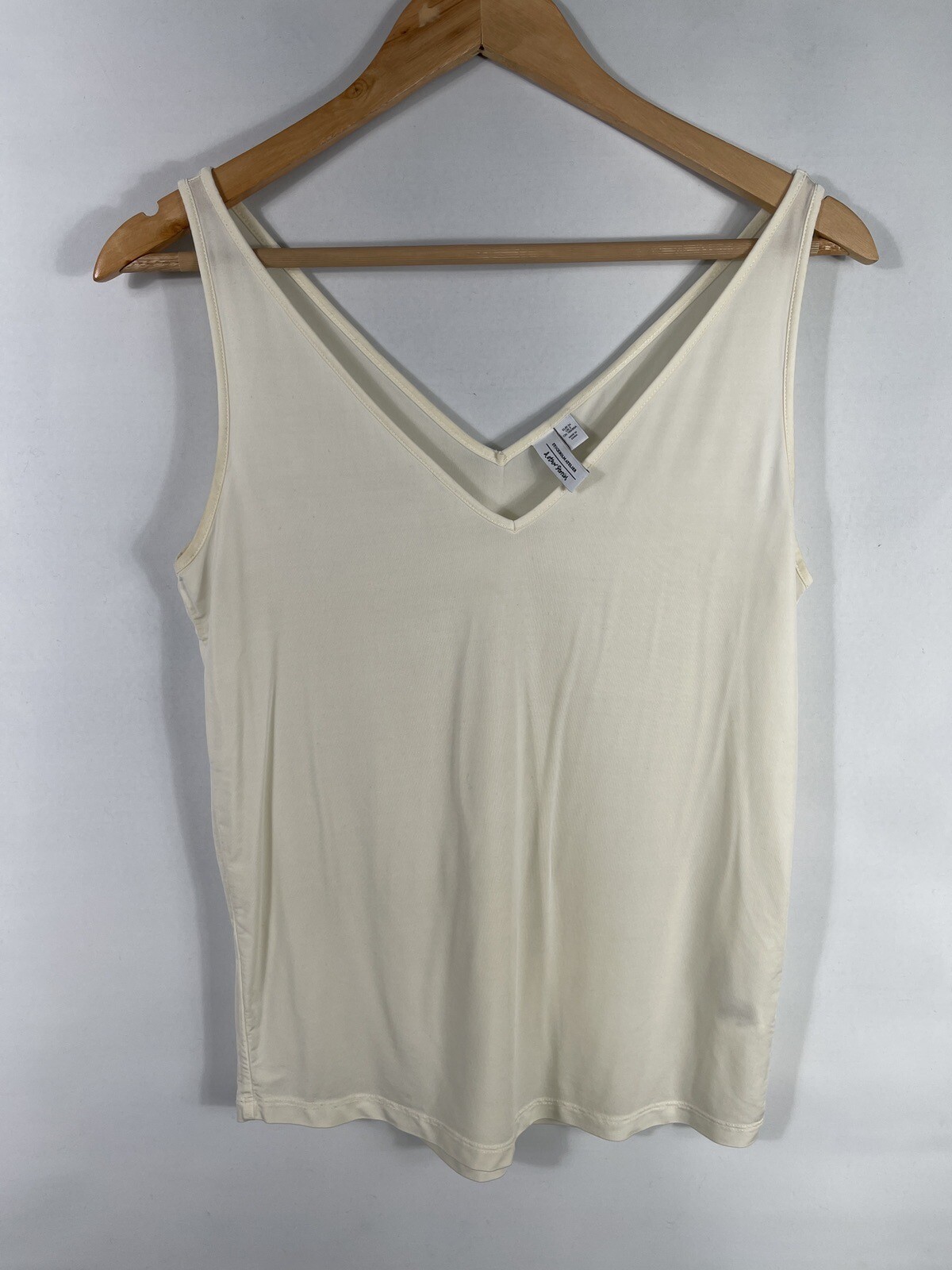 ALTRA Canotta donna & Other Stories taglia 2 34 panna morbida sottile misto cupro