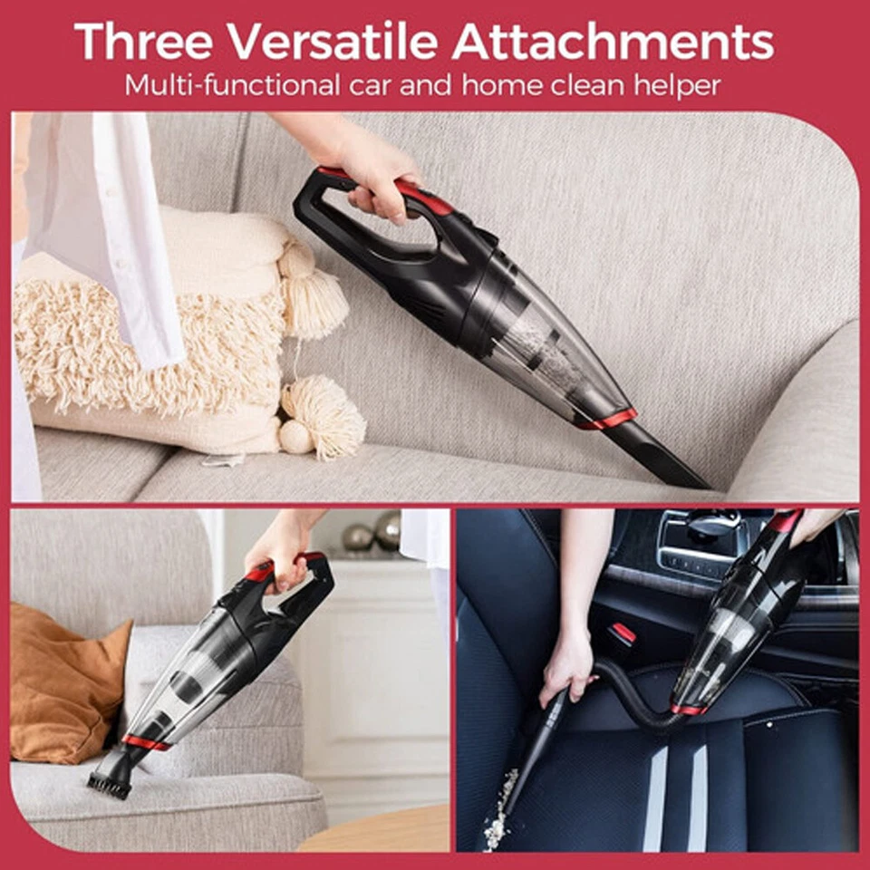 Akku Handstaubsauger Kabellos Akku-Handstaubsauger beutellos für Auto Büro Haus - Bild 4 von 4