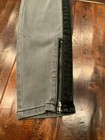 Level 99 Gray Skinny Jeans W/ Black Side Stripe and Zipper Detail, Size 24 — photo 3