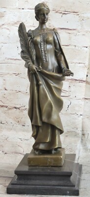 Bronze Fortuna Römische Göttin Von Statue Hot Guss Unterzeichnet Mystisch Figur