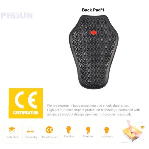 Motorcycle Back Protective Pad Rider Jacket Back Insert Armor Dorsal Protector - Picture 9 of 12