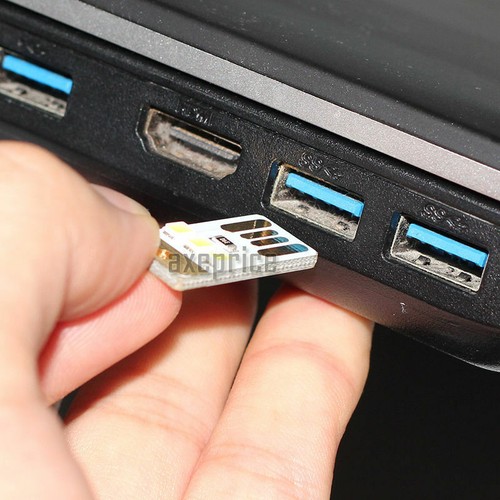2 Pcs Small Mini 3 LED USB Tiny Night Light Pocket Lamp for PC Laptop Computer - Photo 7/7