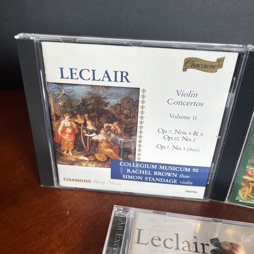 Lot: 3 Jean-Marie Leclair CD Violin Sonatas Concertos Volume II Op 7 Convivium - Picture 2 of 9