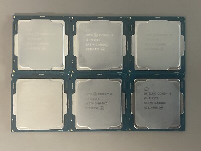 (6) Intel Core i3-7101TE 7th Gen 3.40GHz 2-Core LGA1151 35W Processor CPU SR374
