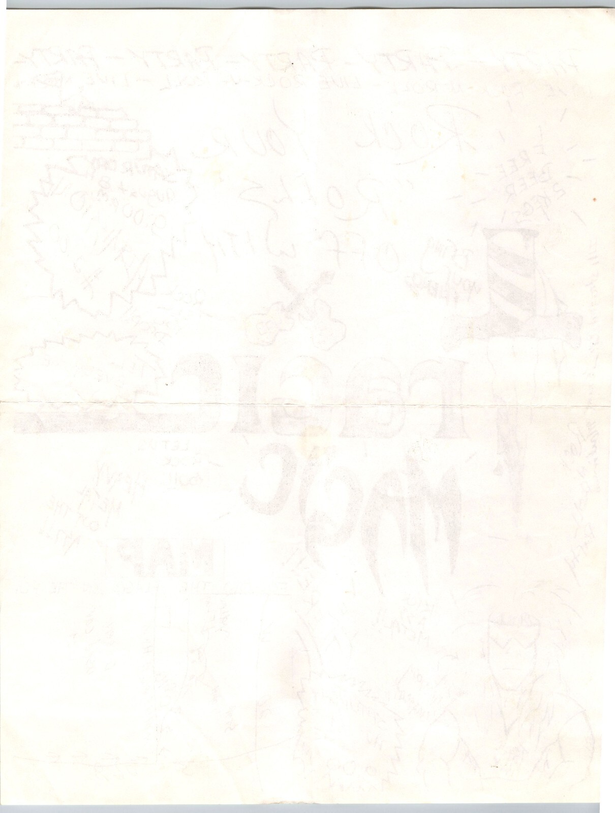 1980's Dallas Rock Band Scene Tragic Magic Deep Ellum Metal Poster