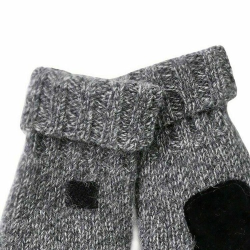 Herren/Damen Winter Warme Handschuhe Fingerlos Cabrio Gestrickt Wolle Fäustlinge - Bild 11 von 28