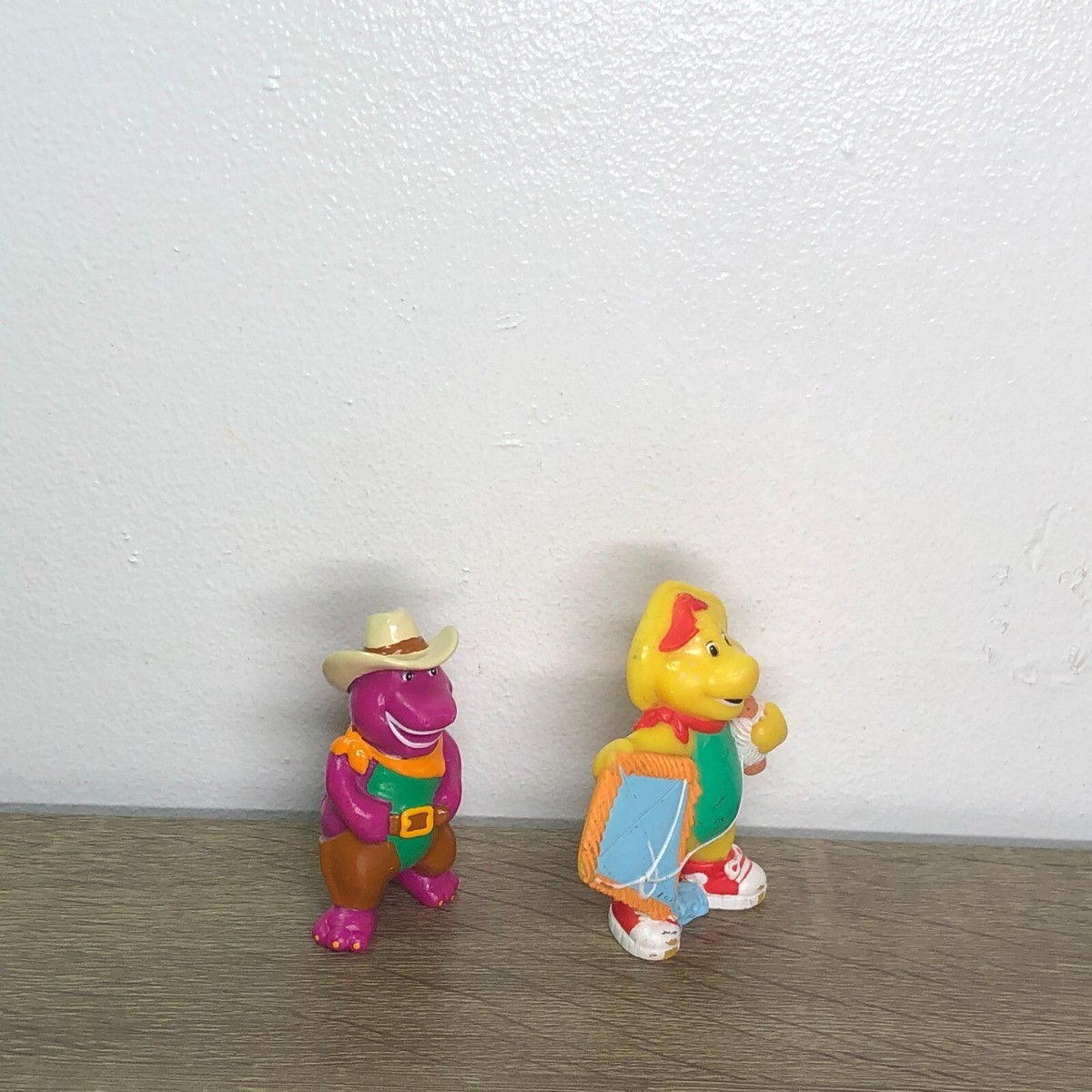 Vintage Barney Figures Toys Lot BJ Friends Figurines 90s Toys PVC