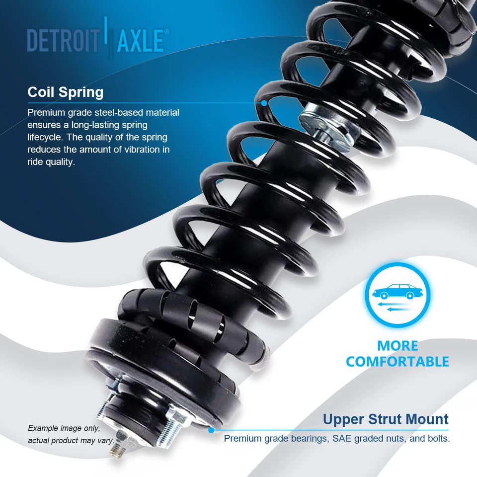 4 puntales delanteros traseros con conjunto de resortes helicoidales para Honda CR-V 1997-2000 2001 Foto 3 de 4