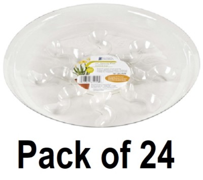 Midwest SP8 8" Saucer Plus Extra Thick Clear Vinyl Plant Saucers - 24 Pack  | eBay