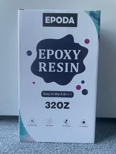 Epoxy Resin 32oz Crystal Clear Art Casting Resin and Hardener Hard Perfect fo...