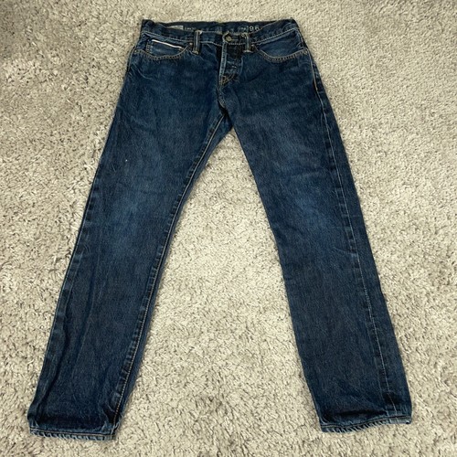 Gap 1969 Skinny Selvedge Jeans Men's Size 29x28 Resin Rinse Ringspun Denim - Picture 2 of 18