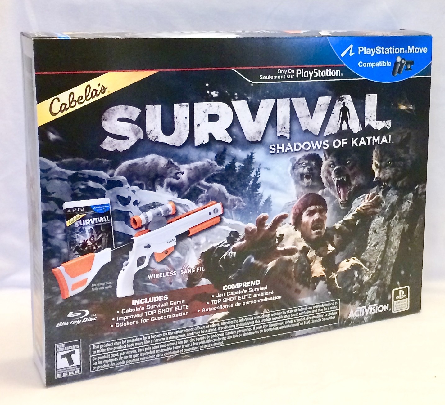 Fusil (zapper) Cabela's SURVIVAL Shadows Of Katmai Avec Top Shot Elite Pour Xbox 360 - Neuf Sous Blister