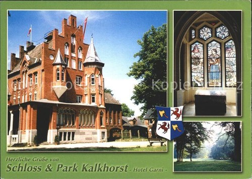 72035438 Kalkhorst Schloss Park Bleiglasfenster Wappen Kalkhorst