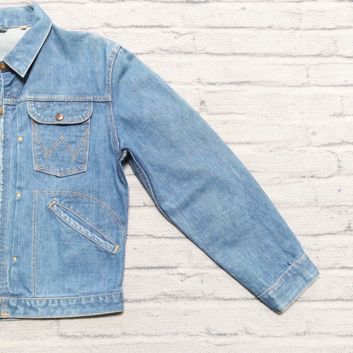 Vintage 50s Wrangler Blue Bell Denim Sanforized Jacket Made Vintage 50s Wrangler Blue Bell Denim Sanforized Jacket Made