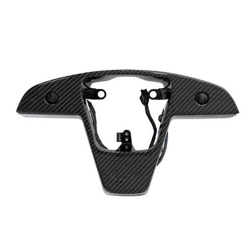 Steering Wheel Cover Trim & Button Carbon Fiber For Tesla Model S/X 2021-2023 - Bild 9 von 12