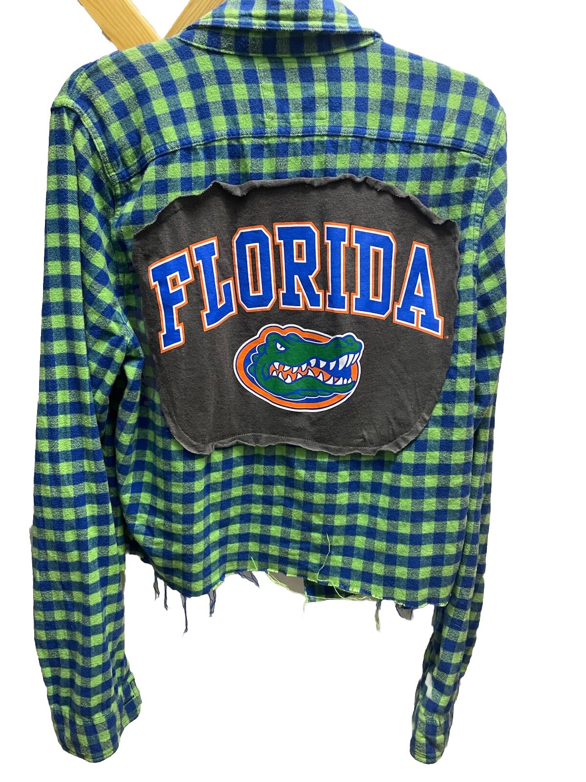 Florida Gators Patch Flannel Button Down Top Shir… - image 1