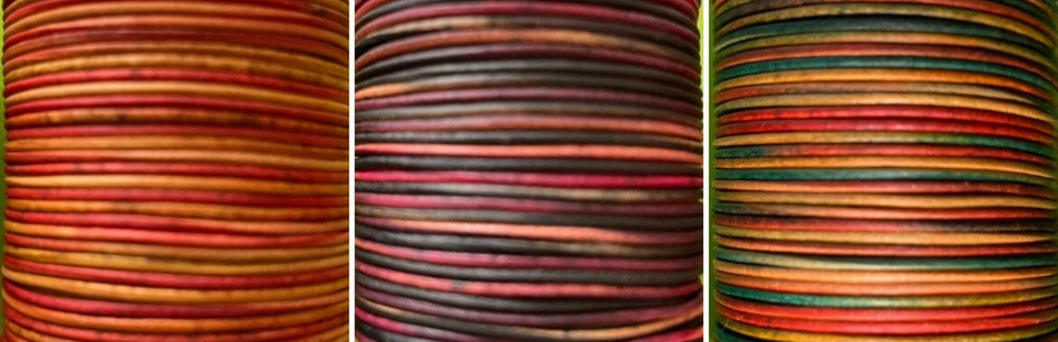 HOLLIS 1, 1,5, 2, 2,5, 3, 4 mm Echt Leder Echt Handwerk Tanga Schnur Schmuck Kordel