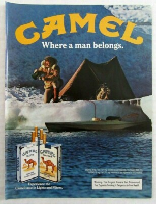 1983 CAMEL CIGARETTES Magazine Ad - Where A Man Belongs