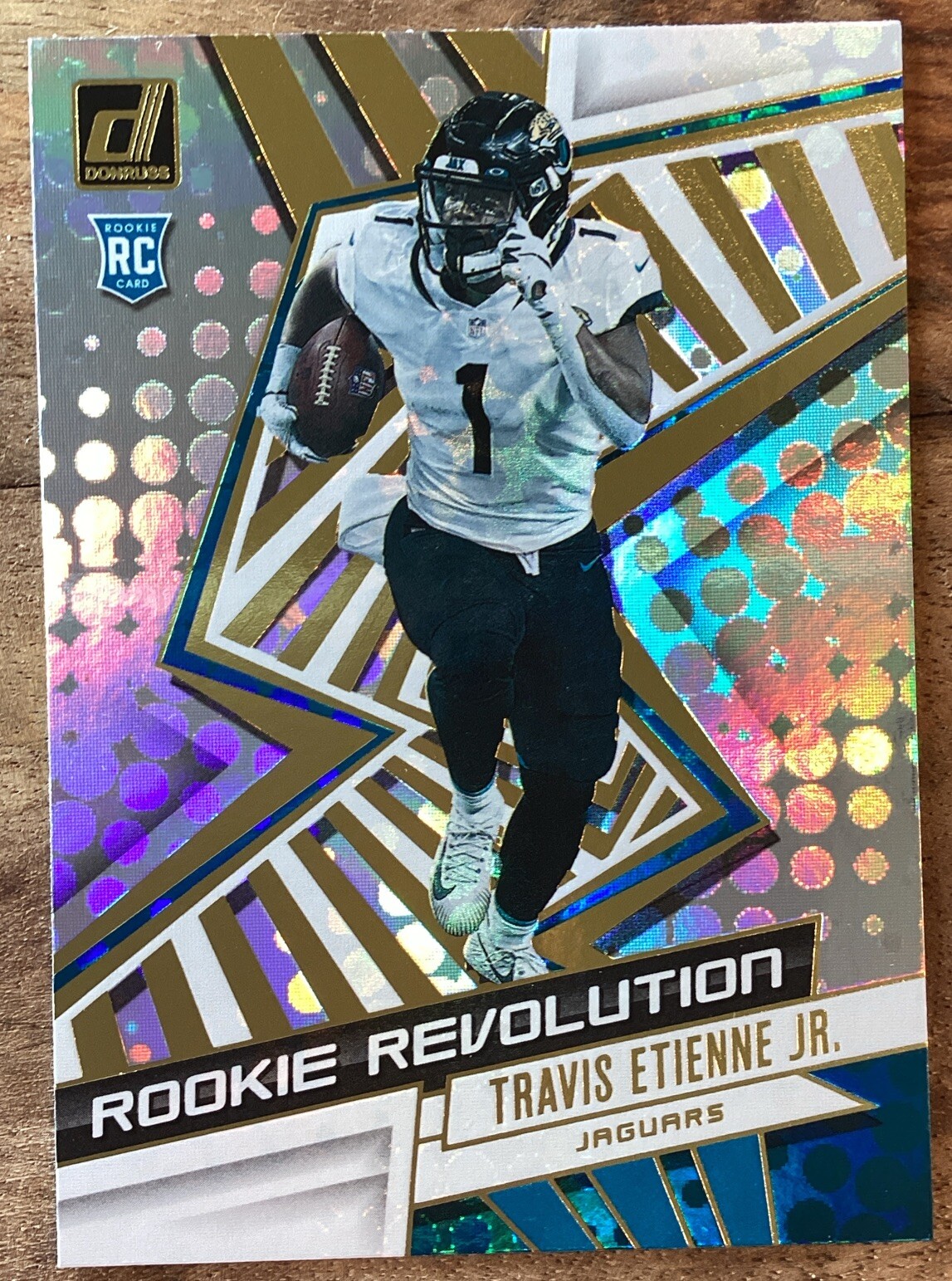 2021 Donruss #REV-TET Travis Etienne Rookie Revolution Jasonville Jaguars NFL