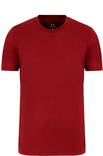 Armani Exhange Short-Sleeve Pure Pima Cotton Jersey Crew Neck Tee Syrah,Size XL - Picture 1 of 6