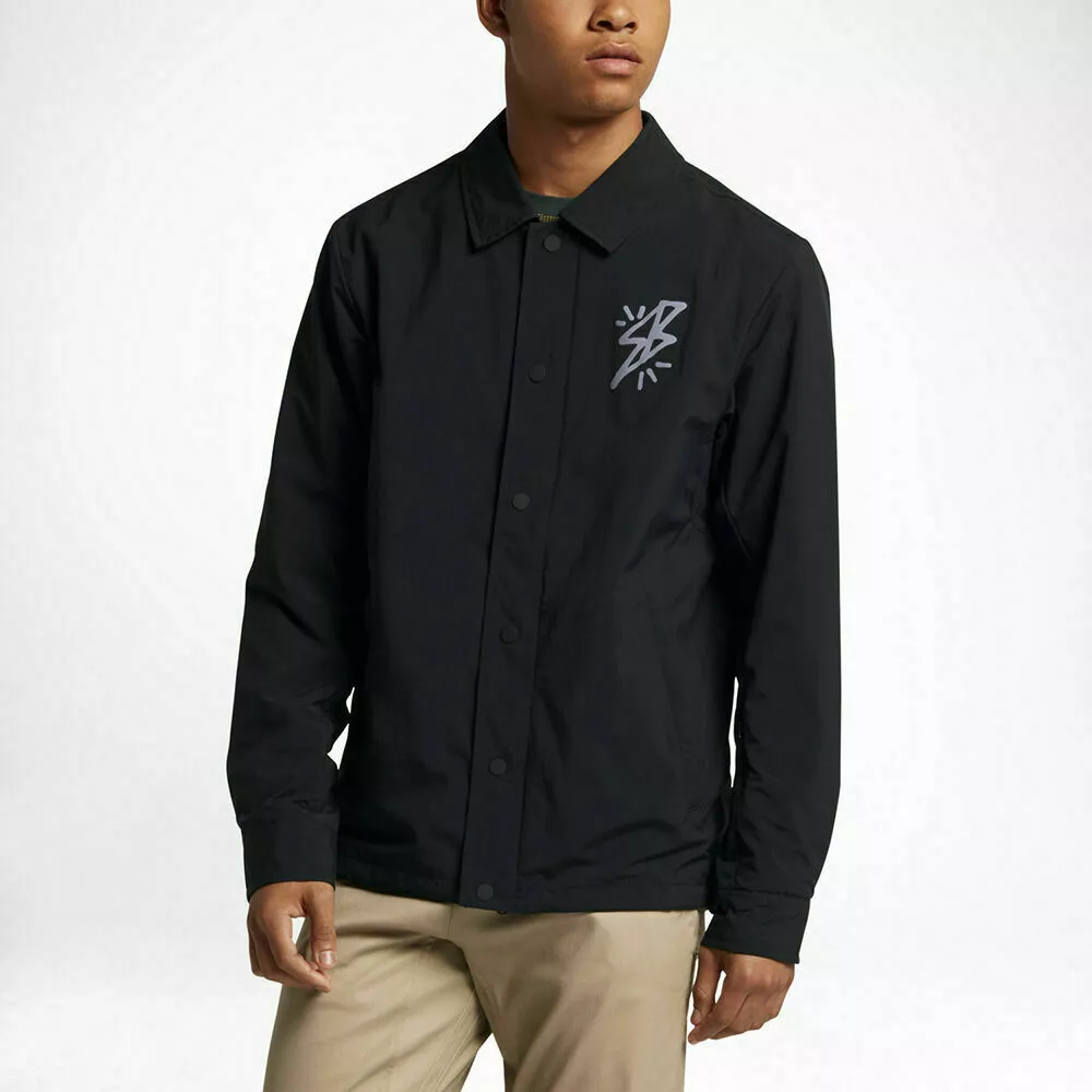 Nike SB Bolt Coaches Jacket - - Black - Men Size Medium eBay